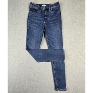 Madewell Women's Skinny Jeans - Dark Blue